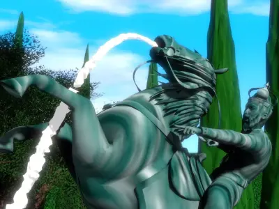 Fountain Garden 3D model