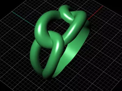 Chain Link Ring 3D print model