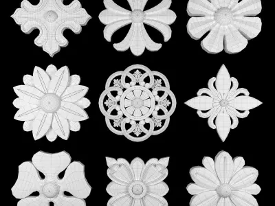 Ornament Element Pack 02 3D model