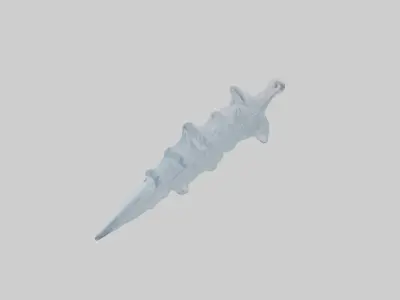 Icicle Decoration Model Low-poly 3D model