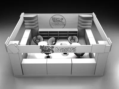  Booth Exhibition Stand a292  3D model