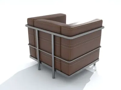 leather chair 3d model Free 3D model