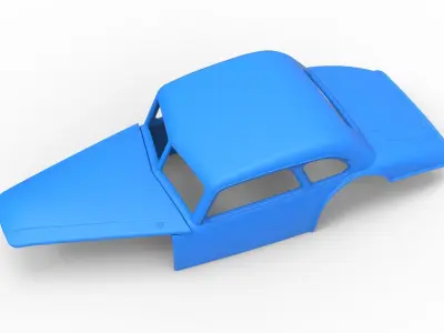 Shell of Vintage Asphalt Modified stock car V4 Scale 1 to 25 3D print model