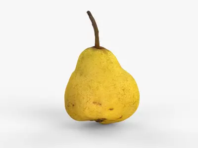 Photorealistic 3D scan of pear Low-poly 3D model