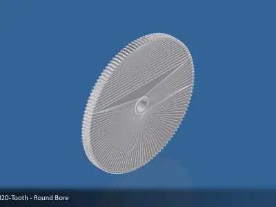120-Tooth Spur Gear 03 3D print model