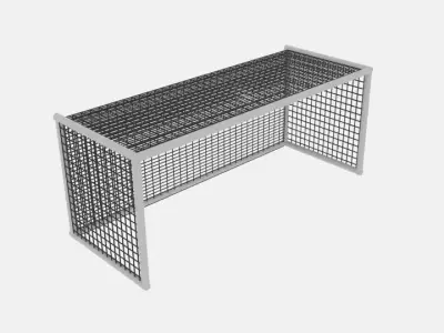 Soccer Goal Net Cylinder 3D model