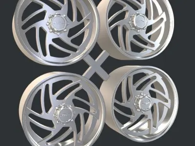 JTX Forged Turbo Wheel printable 3D print model