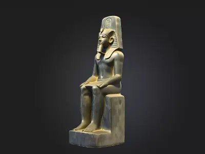 King Khufu Statue  3D Printable Model 3D model