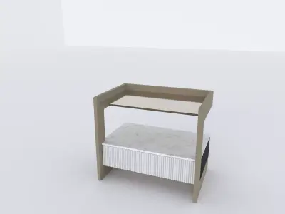 Luxury Modern Nightstand 3D model