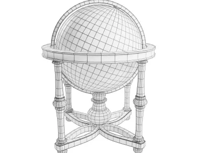 Cradle Globe Free low-poly 3D model