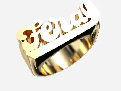 Custon Name Ring 3D print model