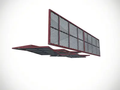 Metal net Low-poly 3D model