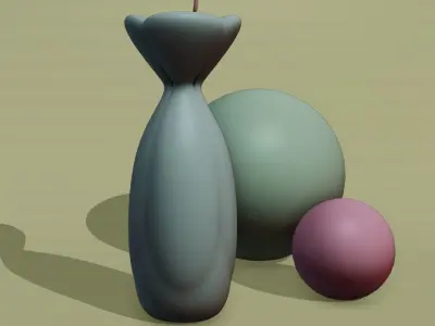 FLOWER VASE Low-poly 3D model