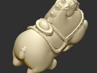 horse statue of 3D print model