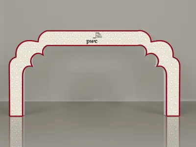 Ramadan stage Theater and Gate 3D model