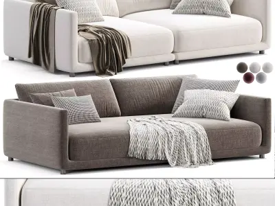 Blanche Sofa 1 3D model