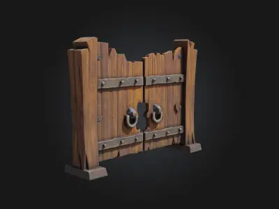 Medieval Gate Design  3D model