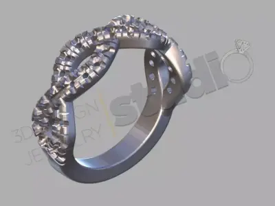 infinity ring 3d model 3D print model