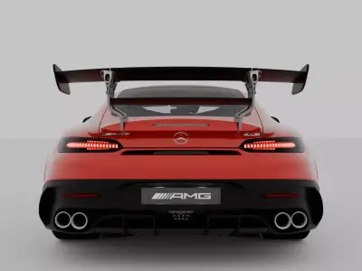 Mercedes AMG GT Black Series 2021 Game Cinematic Ready Realistic Low-poly 3D model