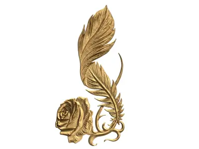 Classic decor ornament carved 61 3D model