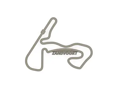 Zandvoort F1 Racing Track 2025 3D print model
