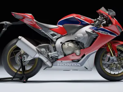 Honda CBR 1000RR Fireblade SP 2019 Low-poly 3D model