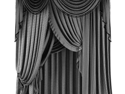 Curtains549 curtain Low-poly 3D model