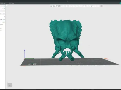 Alien Skull Artifact 3D print model