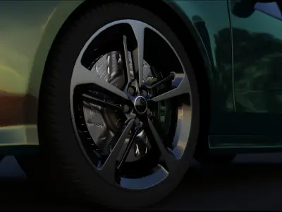 Audi RS 7 Low-poly 3D model