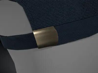 Blue Basketball Hat  Low-poly 3D model