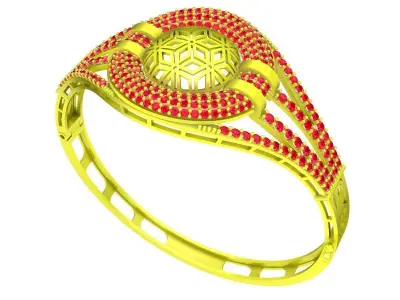 6345 korean luxury diamond bangle 3D print model