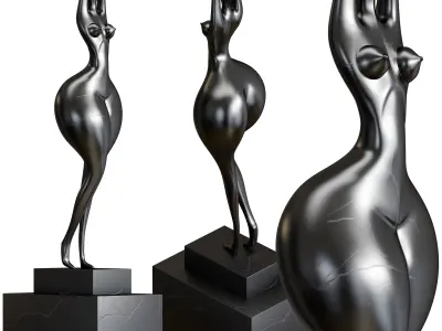 woman sculpture 3D model