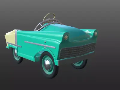 Classic Car With PBR Texture For Game Development Animation Film Low-poly 3D model