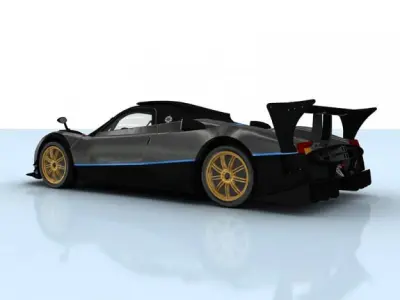 Pagani Zonda R 3D model