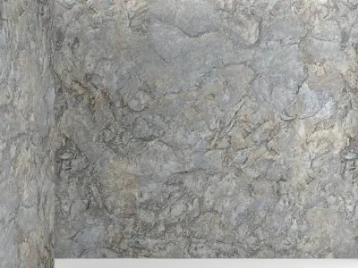 Rock wall 2 3D model