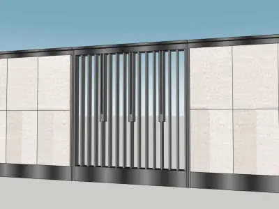 Exterior Fence Sketchup model 3D model