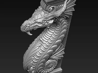 Corbel Decorative Dragon 2 3D print model