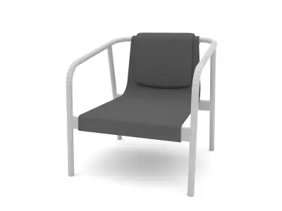 The decorative modern chair Low-poly 3D model