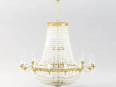 Impex Hamburg Empire Strass Crystal Chandelier 3D model