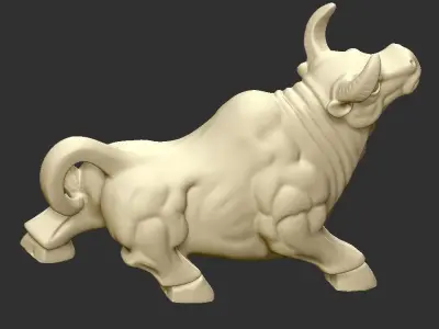 bull statue 3D print model