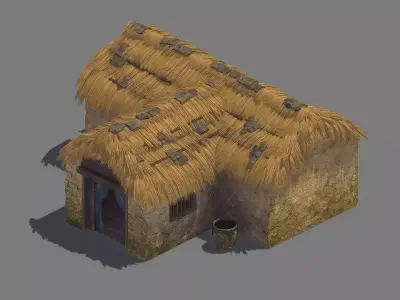 Game Large House - House 03 3D model