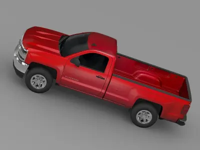 Chevrolet Silverado LS Regular Cab  Long Box 2016 3D model