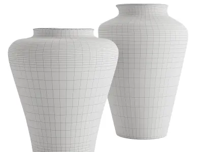 Poe Volcanic Glaze Vases 3D model