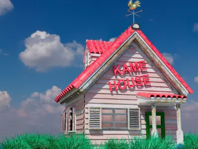 Dragonball Kame House 3D Model Free 3D model