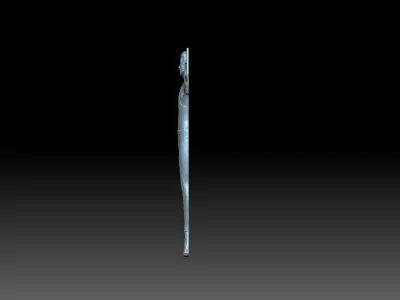 Relief of the gymnast 3D print model