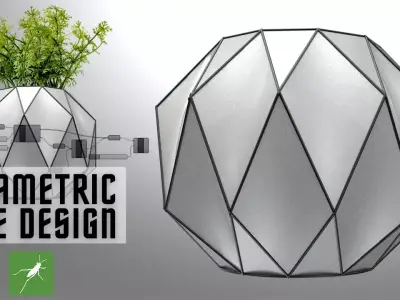 Parametric Vase Design in Grasshopper Rhino 3d model Download 3D model