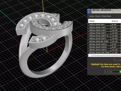 ring woman  3D print model 143
