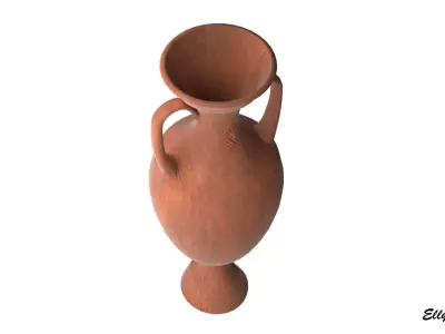 Anfora greek vase Low-poly 3D model