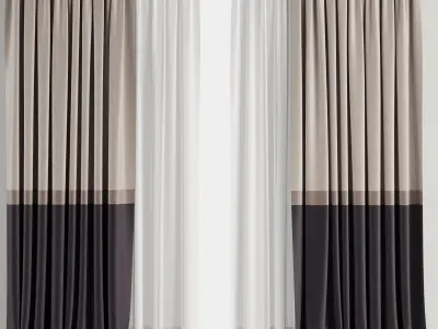 Curtain Set M10 3D model