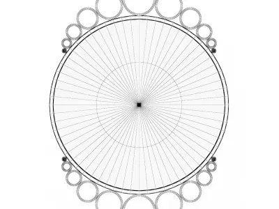 Round Mirror 3D model